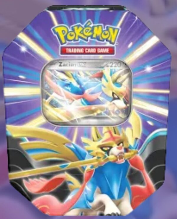 Pokemon Slashing Legends Ex Tin Zacian ex