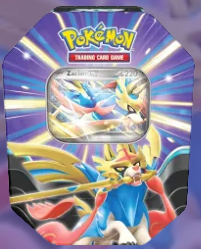 Pokemon Slashing Legends Ex Tin Zacian ex