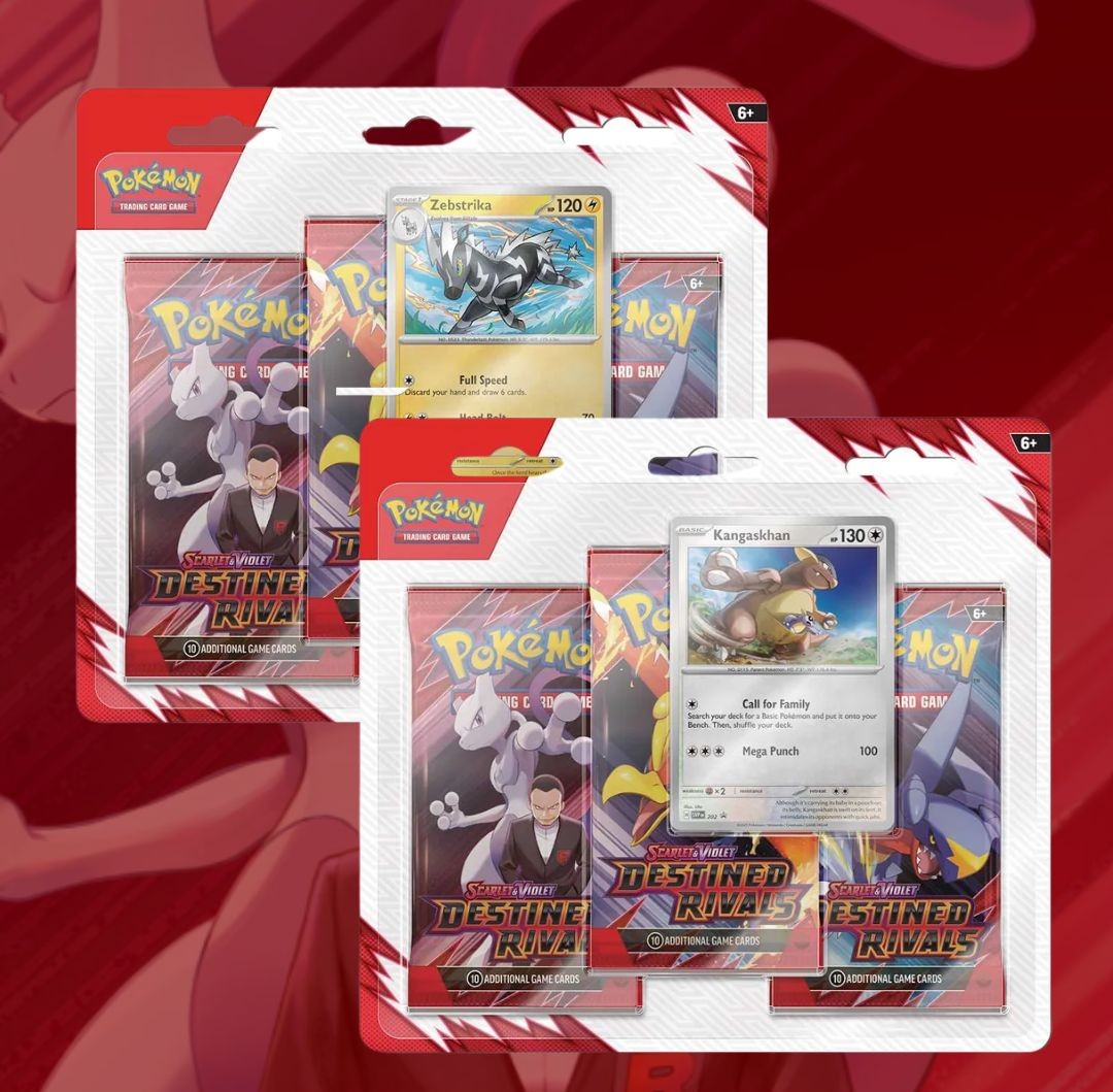 Pokémon TCG Scarlet & Violet 10 Destined Rivals 3-Pack Blister CDU