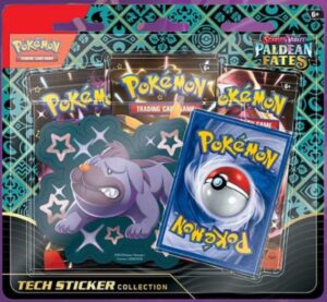 Pokémon TCG Scarlet & Violet 4.5 Paldean Fates Tech Sticker Box - Maschiff