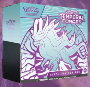 Pokémon TCG Scarlet & Violet 5 Temporal Forces Elite Trainer Box Walking Wake