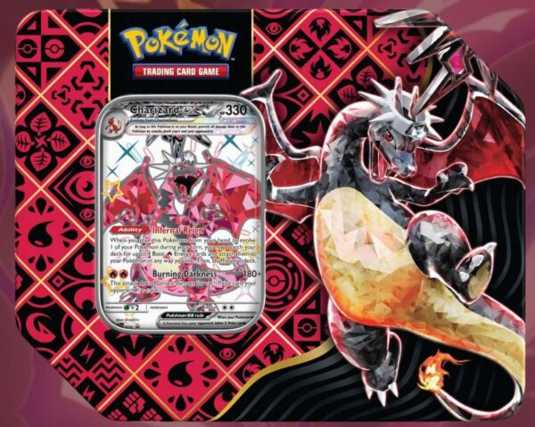 Pokémon TCG Scarlet & Violet Paldean Fates 4.5 Booster Tin Charizard