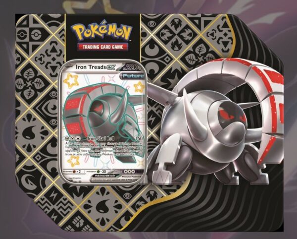 Pokémon TCG Scarlet & Violet Paldean Fates 5 Booster Tin - Iron Treads