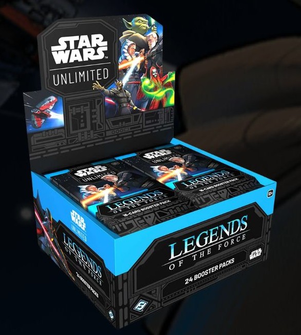 Star Wars Unlimited Legends of the Force Booster Display