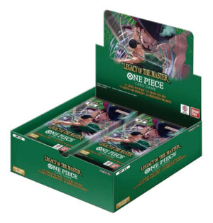 One Piece Legacy of the Master Booster Box (31 August 2025 release), engelsk version med 24 booster packs från OP‑12.