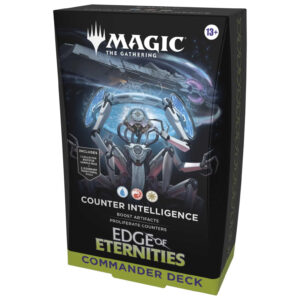 Commander Deck Counter Intelligence från Magic: The Gathering med fokus på kontroll och foilkort
