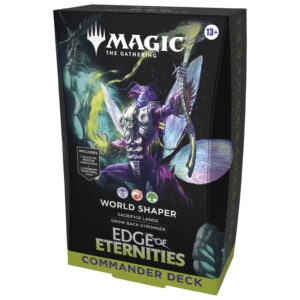 Commander Deck World Shaper från Magic Edge of Eternities med 100 kort och premiuminnehåll