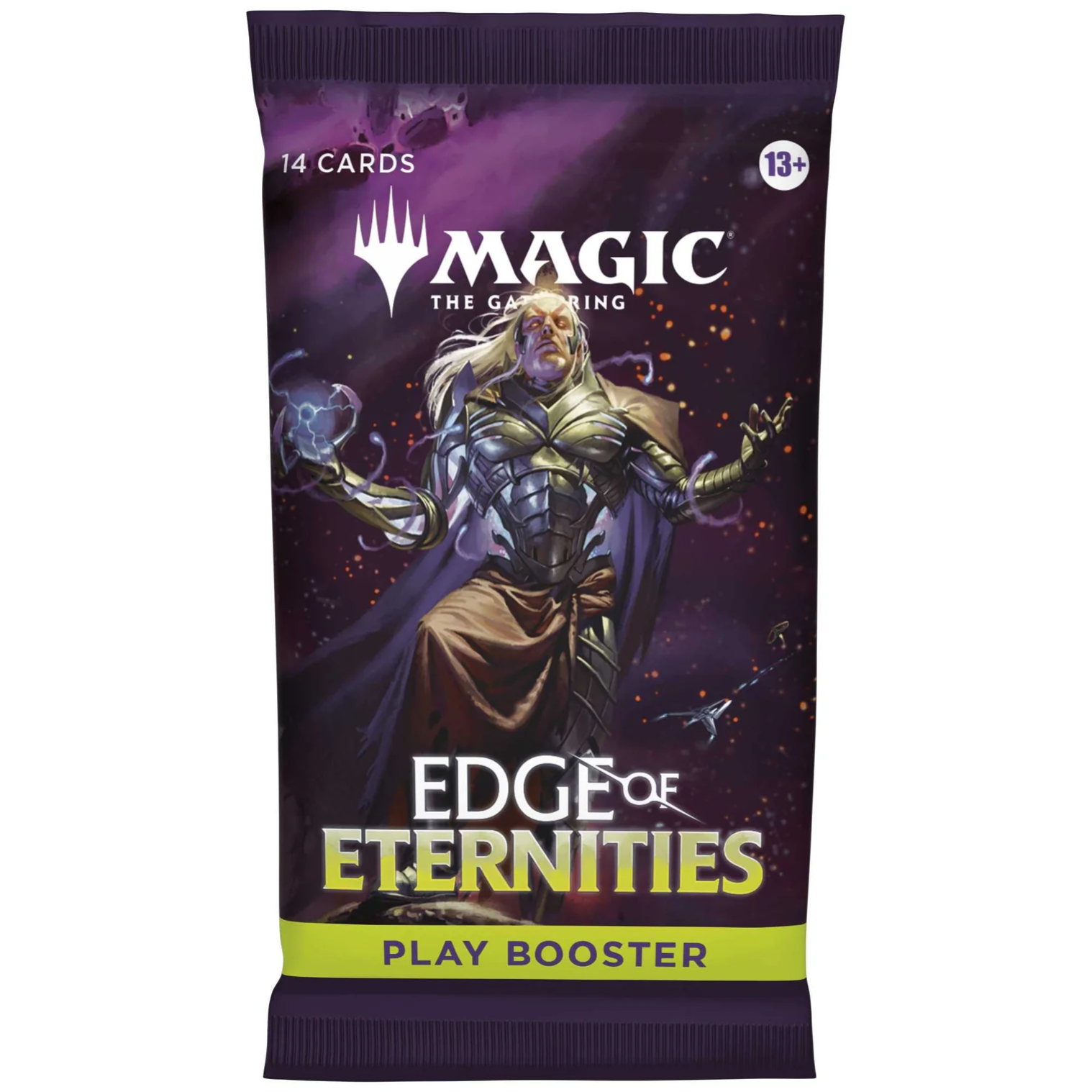 Play Booster Pack från Magic Edge of Eternities med 14 kort och foil