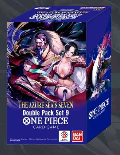 Double Pack Set Vol. 9 med två booster packs och ett exklusivt DON!!-kort i engelsk version.