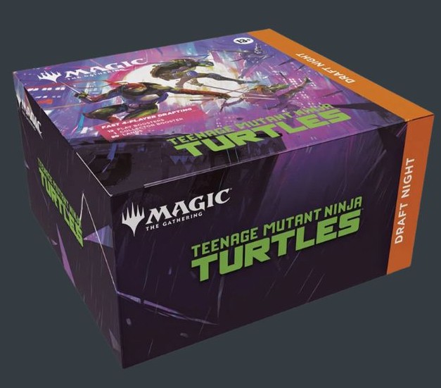 Magic The Gathering Teenage Mutant Ninja Turtles Draft Night box för färdig draftkväll