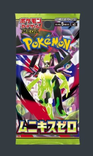 Pokémon Mega Munikis Zero M3 japanskt booster pack med 5 kort