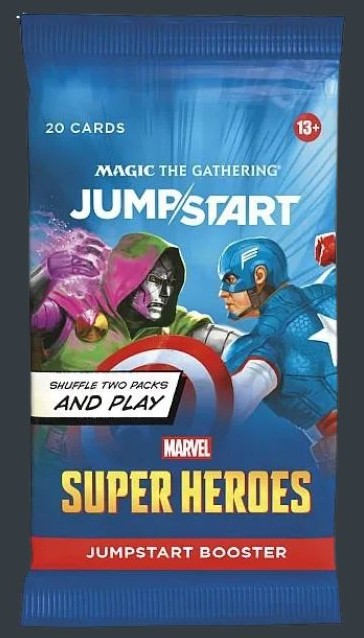 Magic The Gathering Marvel Super Heroes Jumpstart Booster på engelska med 20 kort.