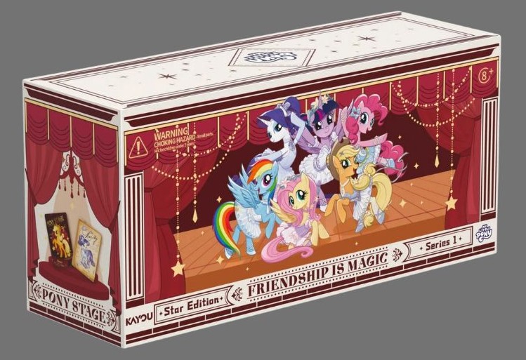 My Little Pony Friendship Eternal Cards Star Edition Display Box på engelska med 16 mini-boxar och 3 kort per box.