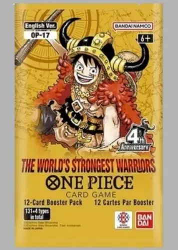 One Piece Card Game – The World’s Strongest Warriors OP-17 Booster Pack (Engelsk)