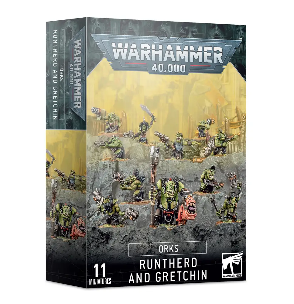 Warhammer 40,000 – Orks: Runtherd and Gretchin (11 Miniatures) 50-16