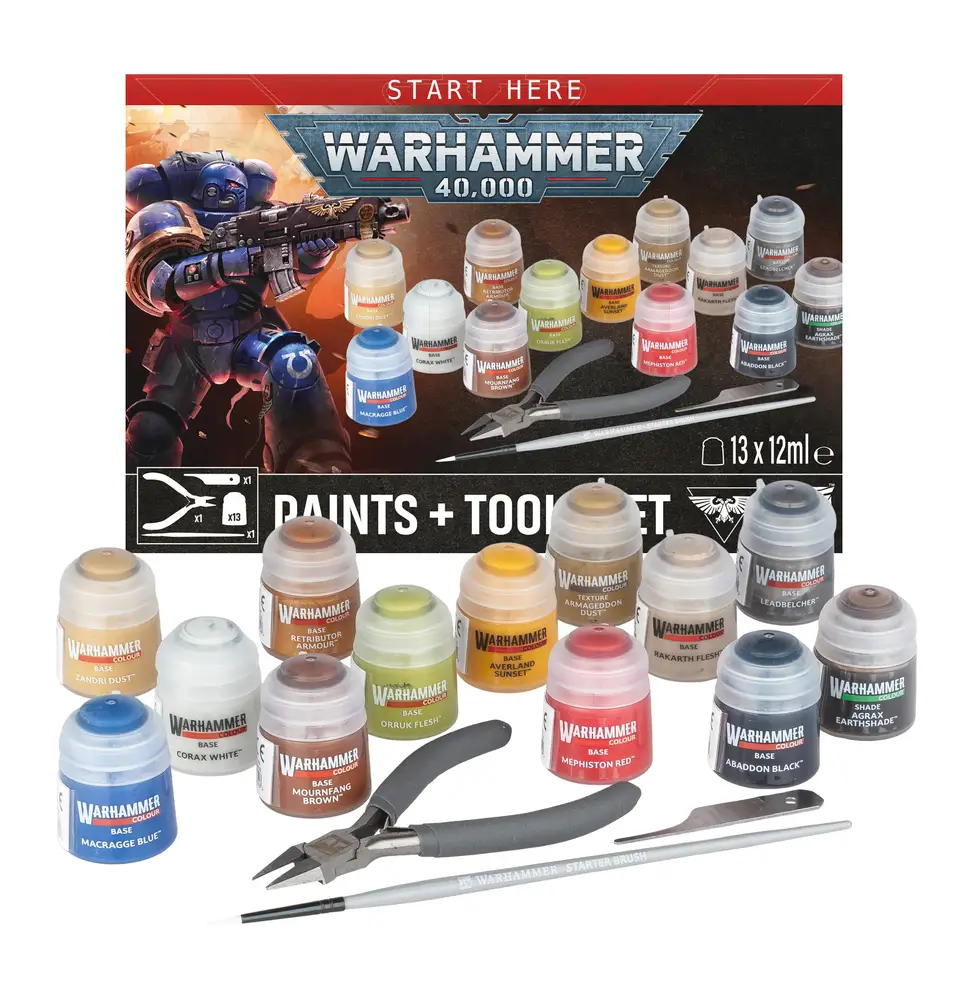 Warhammer 40,000 – Paints + Tools Set (2026) 60-12