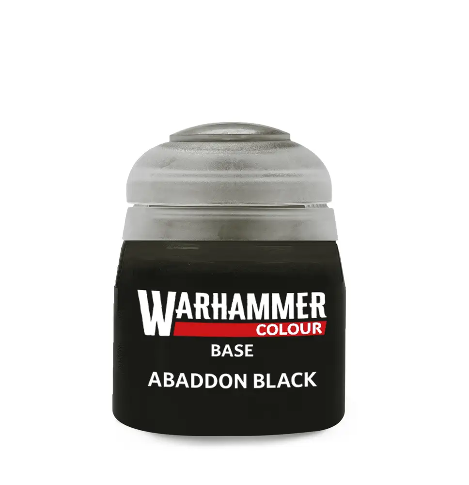 Warhammer Colour Base – Abaddon Black 12 ml 21-25