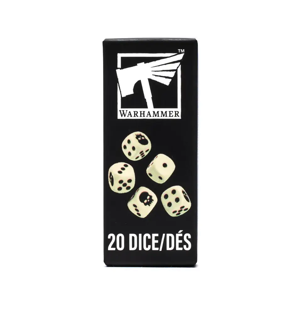 Warhammer Dice – 20 tärningar 65-36
