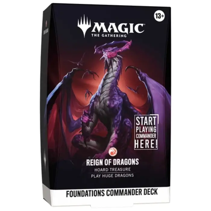 Magic: The Gathering: Foundations Starter Commander Deck - Reign of Dragons