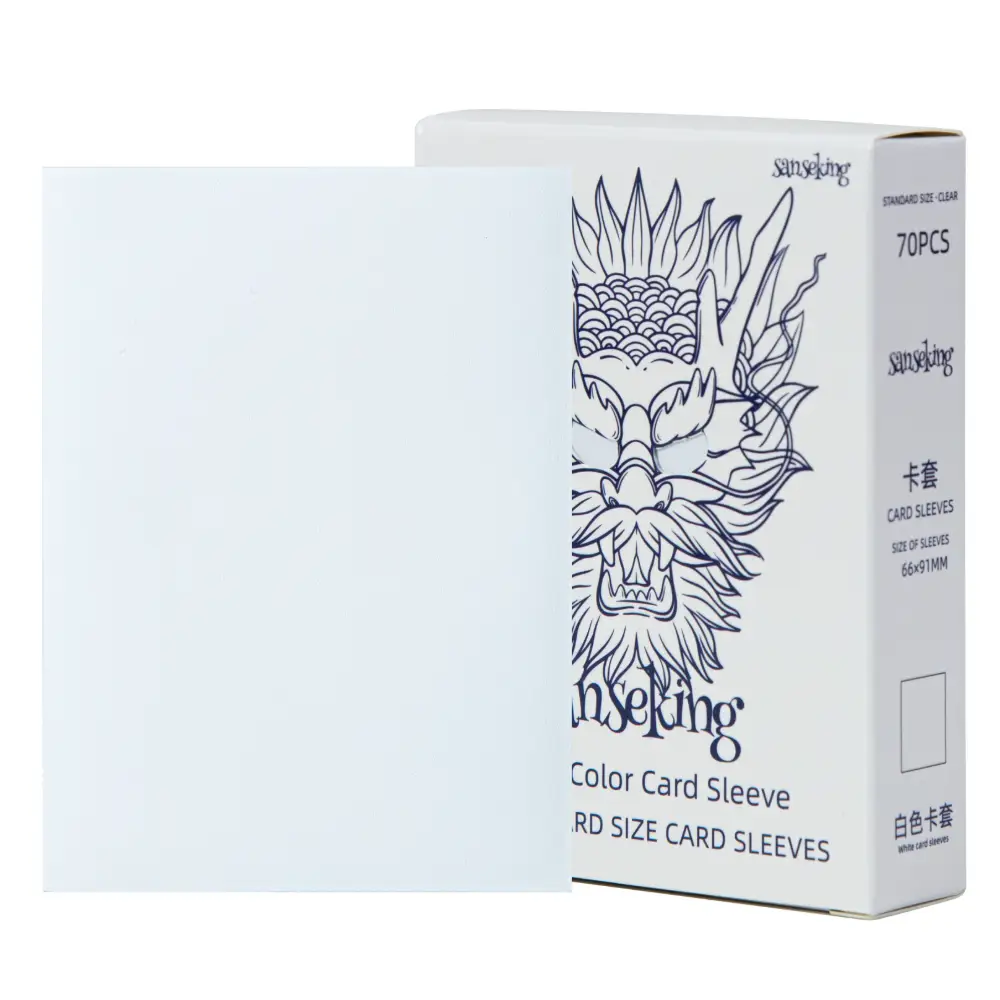 Sanseking White Dragon Tournament Sleeves, White